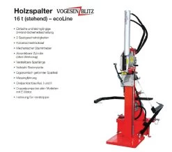 Holzspalter VPE16 Vogesenblitz ZW+E