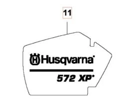 Husqvarna AUFKLEBER 572XP Starterdeckel